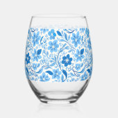 トレンディーモダン青白磁陶磁器 ステムなしワイングラス (左)