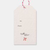 トレンディーモダン鮮やかな色のフェスティバルクリスマスツリー ギフトタグ (裏面)