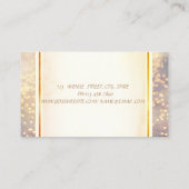 トレンディーモダン、エレガント《写真》ぼけ味、点滅 名刺 (裏面)