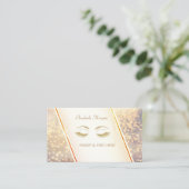 トレンディーモダン、エレガント《写真》ぼけ味、点滅 名刺 (スタンド正面)