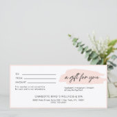 トレンディーモダン、手書き、ライトピンクのビジネス (スタンド正面)