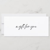 トレンディーモダン，手書き， qrコード付き，白 (裏面)