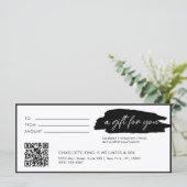 トレンディーモダン，手書き， qrコード付き，白 (スタンド正面)