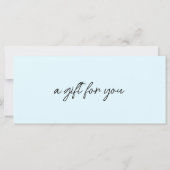 トレンディーモダン，手書き， qrコード付き，青 (裏面)