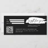 トレンディーモダン，手書き， qrコード付き，黒 (正面)