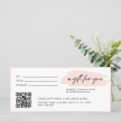 トレンディーモダン，手書き， qrコード，ピンク (スタンド正面)