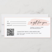 トレンディーモダン，手書き， qrコード，ピンク (正面)