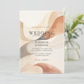 トレンディーモダン、自然色の波結婚、 招待状 (スタンド正面)