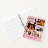 トレンディーモダンBFFフ最高のレンドフォトコラージュピンク ノートブック (内部)