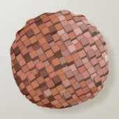 「トレンディーモチャムース幾何学立体3Dキューブ ラウンドクッション (裏面)