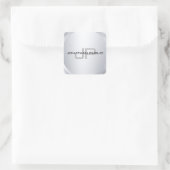 トレンディーモノグラムのモダンエレガントテンプレート スクエアシール (バッグ)