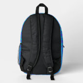 トレンディーモノグラムの名カスタムBackpack プリントバックパック (裏面)