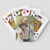 トレンディーモノグラムパーソナライズされた写真 トランプ (裏面)