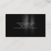 トレンディーモノグラムブラックグレーパターン名刺 名刺 (裏面)