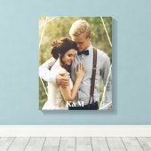 トレンディーモノグラム写真 キャンバスプリント (インサイチュ (ウッドフロア))