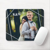トレンディーモノグラム写真 マウスパッド (マウス)