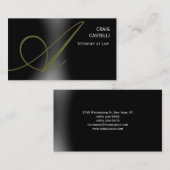 トレンディーモノグラム弁護士法名刺 名刺 (正面/裏面)