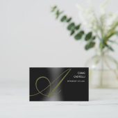 トレンディーモノグラム弁護士法名刺 名刺 (スタンド正面)