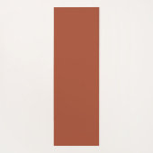 トレンディーモノグラム |燃えたオレンジ+赤面スクリプト名 ヨガマット (裏面)