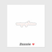 トレンディーモノグラム |赤面スクリプト名 シール (シート)