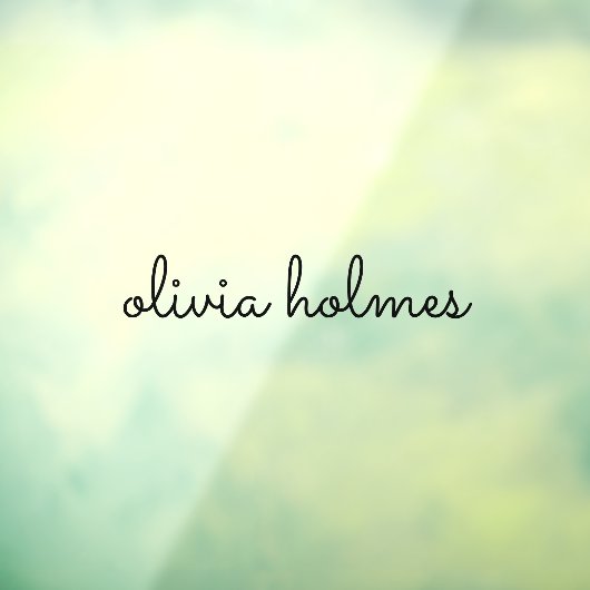 トレンディーモノグラム |黒モダン文字銘板 ウィンドウサイン (シート3)