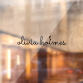 トレンディーモノグラム |黒モダン文字銘板 ウィンドウサイン (シート2)