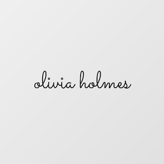 トレンディーモノグラム |黒モダン文字銘板 ウィンドウサイン (シート)