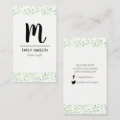 トレンディーモノグラ葉ム/と枝 名刺 (正面/裏面)