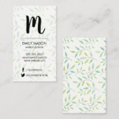 トレンディーモノグラ葉ム/と枝 名刺 (正面/裏面)