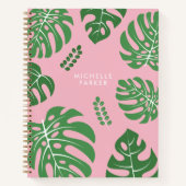 トレンディーモンステラパーム葉ズ ノートブック (正面)