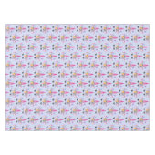 トレンディーユニコーンとフローラクラウン&蝶 テーブルクロス (正面(横))