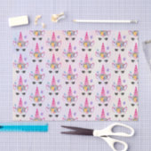 トレンディーユニコーンとフローラクラウン&蝶 薄葉紙 (クラフト)