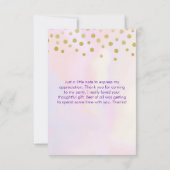 トレンディーユニコーンと花蝶と紙吹雪 サンキューカード (裏面)