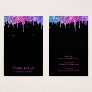 トレンディーユニコーングリッタードリップスイヤリングディスプレイ