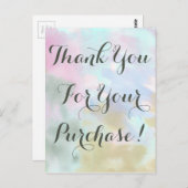 トレンディーユニコーン水の色ありがとう直販 ポストカード (正面/裏面)