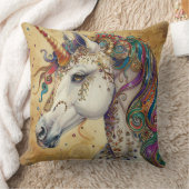 トレンディーユニコーン装飾用クッション クッション (ブランケット)