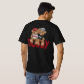 トレンディーユニセックスファッション Tシャツ (裏面フル)