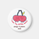 トレンディーユニークかわいい愛してるよ マグネット (正面)