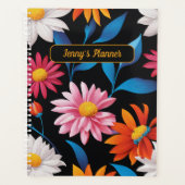 トレンディーユニークカラフルフラワーウィークリーパーソナル2024 プランナー手帳 (正面)