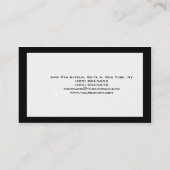 トレンディーユニーククリエイティブミニマルデザイン 名刺 (裏面)