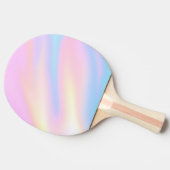 トレンディーユニークパステルピンクブルー抽象芸術波 卓球ラケット (横)