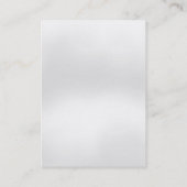 トレンディーユニークプレーンシンプルグレー赤モノグラム 名刺 (裏面)