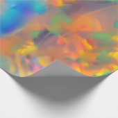 トレンディーユニークホログラフィフェイクー光学 ラッピングペーパー (角)