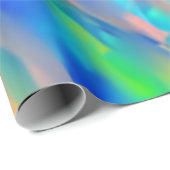 トレンディーユニークホログラフィフェイクー光学 ラッピングペーパー (ロールコーナー)