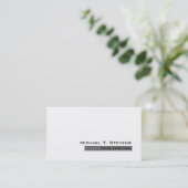 トレンディーユニークホワイトグレープロフェッショナルモダン 名刺 (スタンド正面)