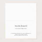 トレンディーユニークミニマル相談医 名刺 (外部フラット)