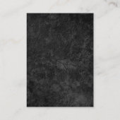 トレンディーユニーク灰色の縦巨大な赤モノグラム 名刺 (裏面)