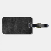 トレンディーユニーク灰色の縦赤モノグラム ラゲッジタグ (裏面横)