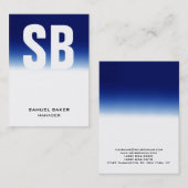 トレンディーユニーク白鉛平文 名刺 (正面/裏面)