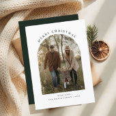 トレンディーユニーク美しいメリークリスマスアーチ写真 シーズンカード